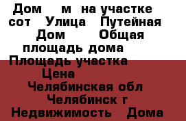 Дом 28 м² на участке 20 сот › Улица ­ Путейная › Дом ­ 2 › Общая площадь дома ­ 28 › Площадь участка ­ 2 000 › Цена ­ 1 230 000 - Челябинская обл., Челябинск г. Недвижимость » Дома, коттеджи, дачи продажа   